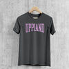 Uppland T-shirt, antracitgrå + lavendel