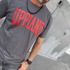 Uppland T-shirt, antracitgrå + vallmo