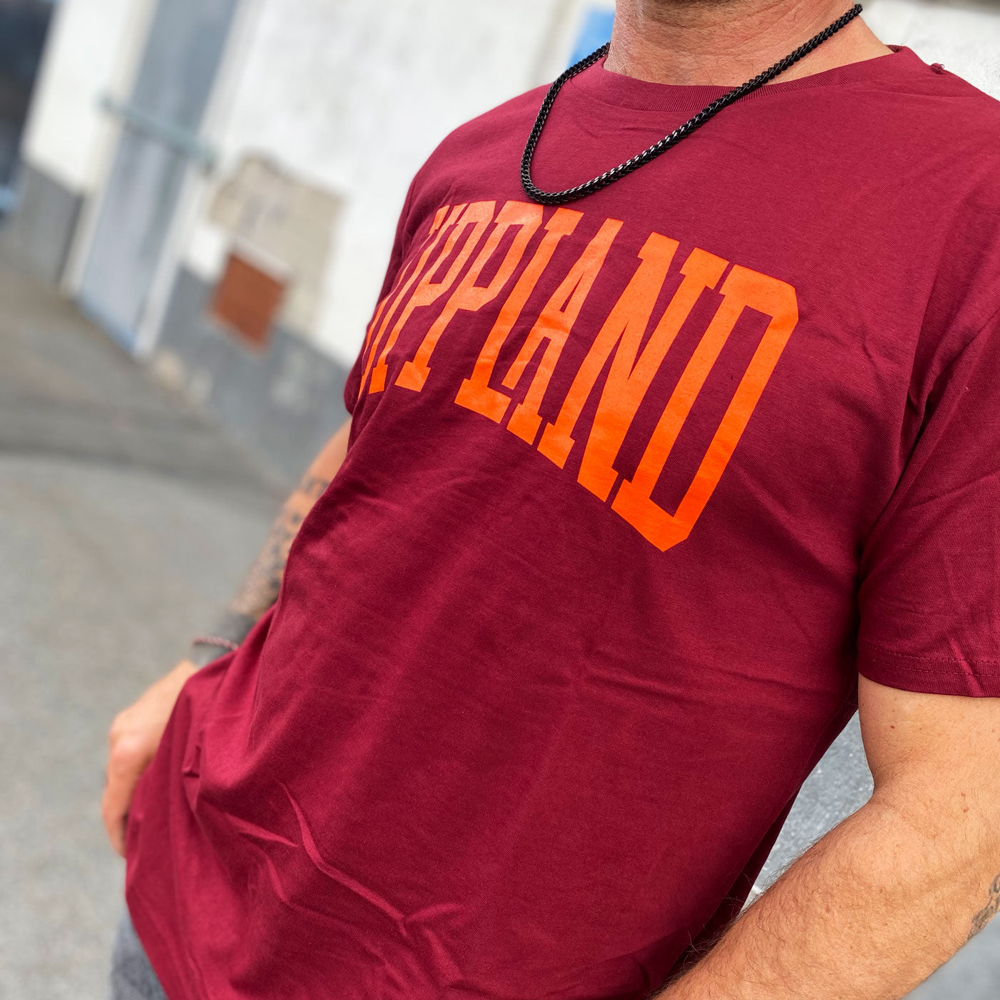 Uppland T-shirt, vinröd