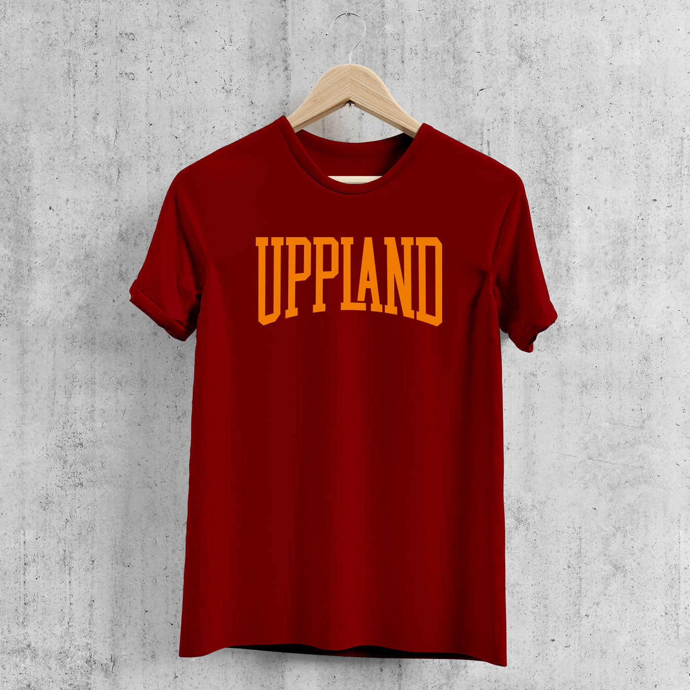 Uppland T-shirt, vinröd