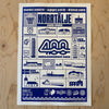 Norrtälje 400 Poster, vit & blå