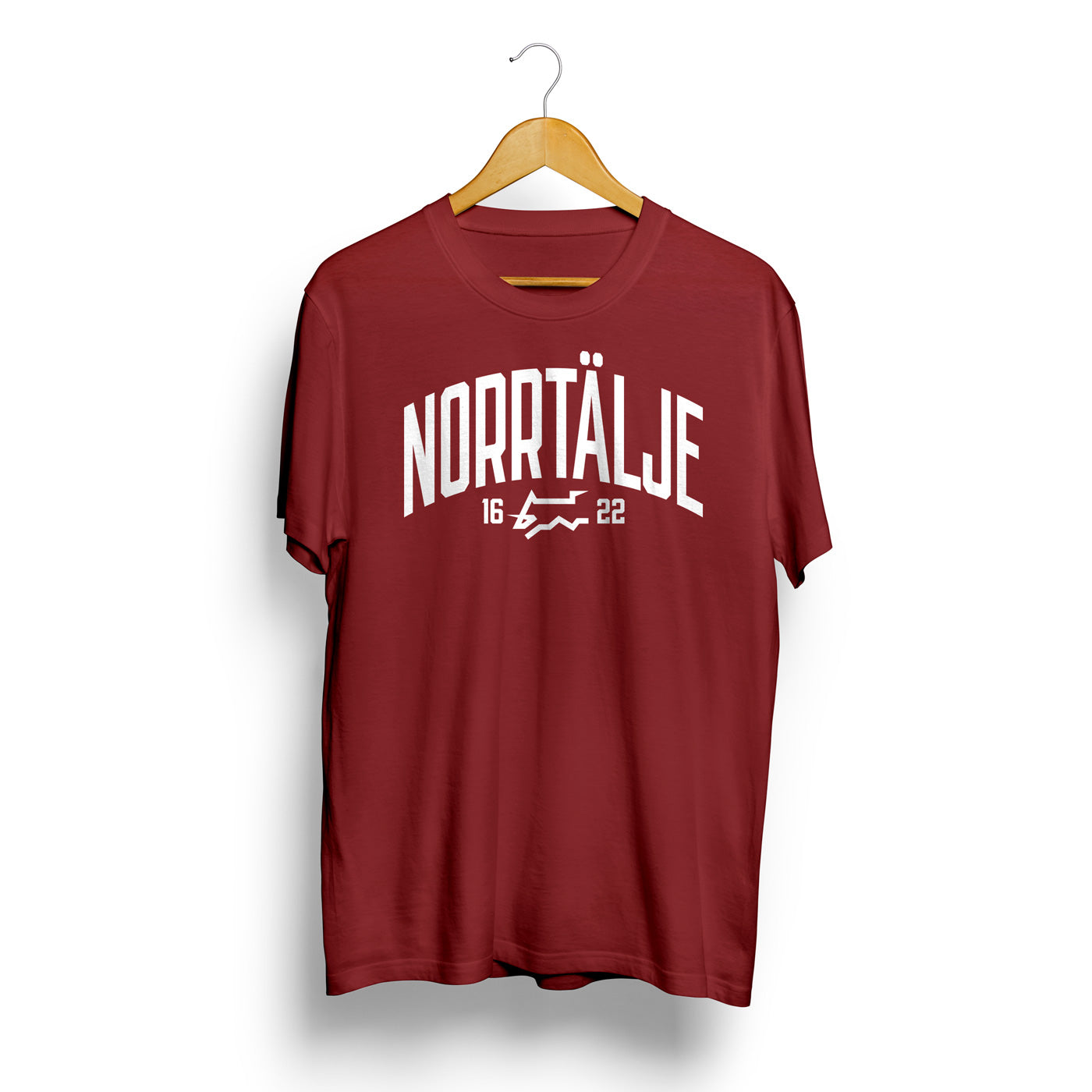 Norrtälje 1622 T-shirt, vinröd